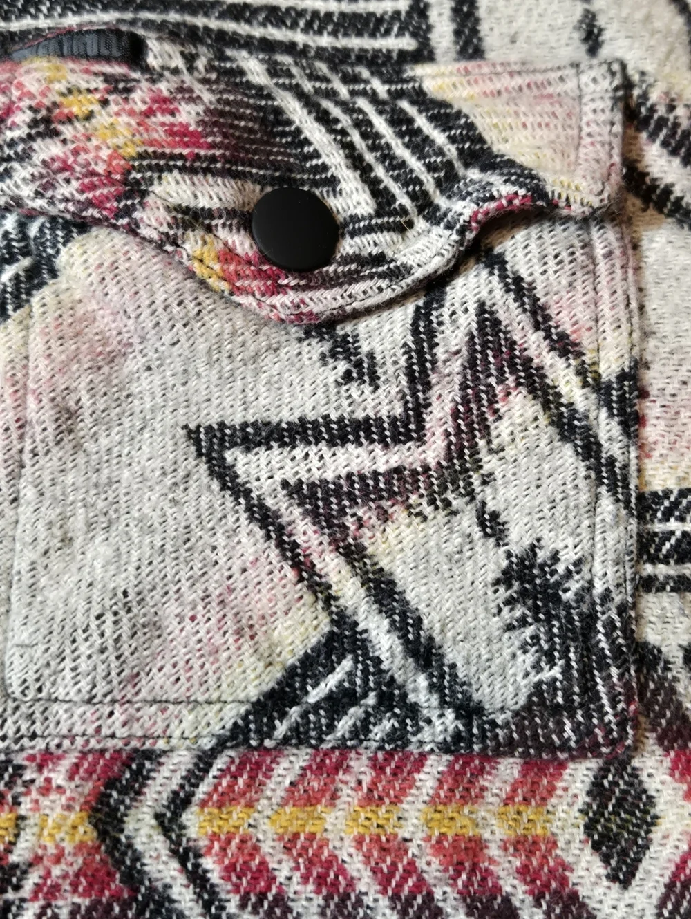 Rock & Roll Denim Men's Aztec Shirt Jacket Size Small Button Up